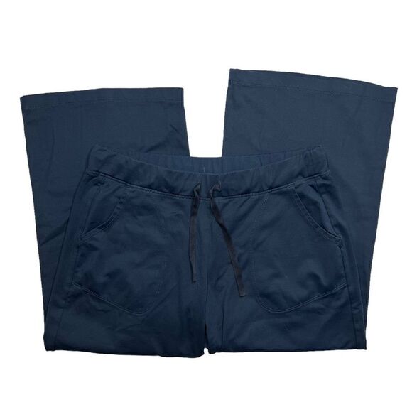 Patagonia Navy Wide Leg Cropped Capri Pants Small - Picture 2 of 9